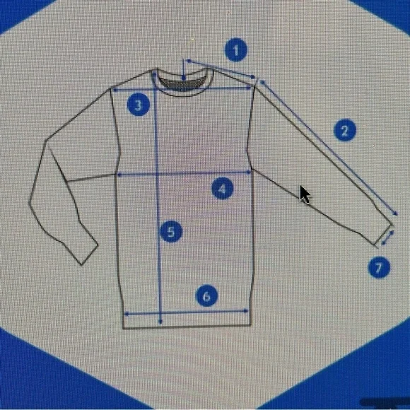 Crew Neck Jersey Preppy Navy Stripes Size XL - Picture 10 of 10